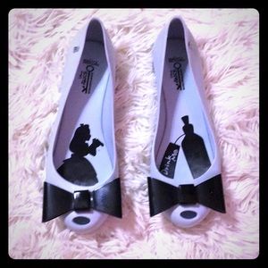 Melissa Alice in wonderland rare bow flats 37 $150